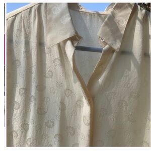 VINTAGE JACQUES BRITT 100% SILK BLOUSE